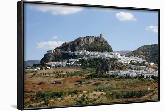 View over Zahara Village at Parque Natural Sierra De Grazalema, Andalucia, Spain, Europe-Yadid Levy-Framed Photographic Print