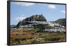 View over Zahara Village at Parque Natural Sierra De Grazalema, Andalucia, Spain, Europe-Yadid Levy-Framed Photographic Print