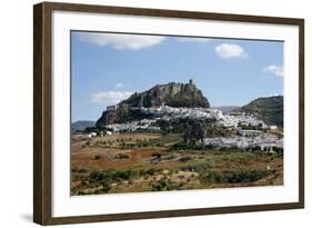 View over Zahara Village at Parque Natural Sierra De Grazalema, Andalucia, Spain, Europe-Yadid Levy-Framed Photographic Print