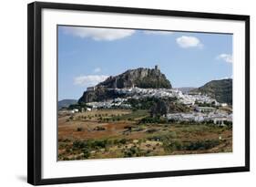 View over Zahara Village at Parque Natural Sierra De Grazalema, Andalucia, Spain, Europe-Yadid Levy-Framed Photographic Print