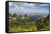 View over Zomba and the Highlands from the Zomba Plateau, Malawi, Africa-Michael Runkel-Framed Stretched Canvas