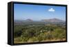 View over Zomba from the Zomba Plateau, Malawi, Africa-Michael Runkel-Framed Stretched Canvas