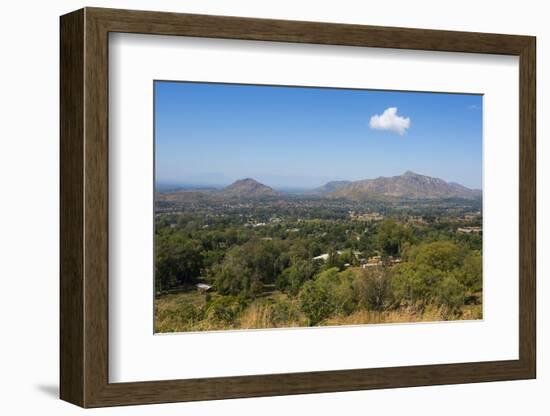 View over Zomba from the Zomba Plateau, Malawi, Africa-Michael Runkel-Framed Photographic Print