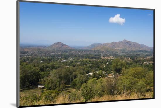 View over Zomba from the Zomba Plateau, Malawi, Africa-Michael Runkel-Mounted Photographic Print