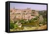 View overlooking the Tagus River and Toledo, Spain-null-Framed Stretched Canvas