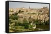 View overlooking the Tagus River and Toledo, Spain-null-Framed Stretched Canvas