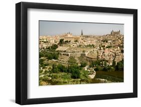 View overlooking the Tagus River and Toledo, Spain-null-Framed Photographic Print