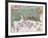 View-Plan of Santiago-Baptista Boazio-Framed Giclee Print