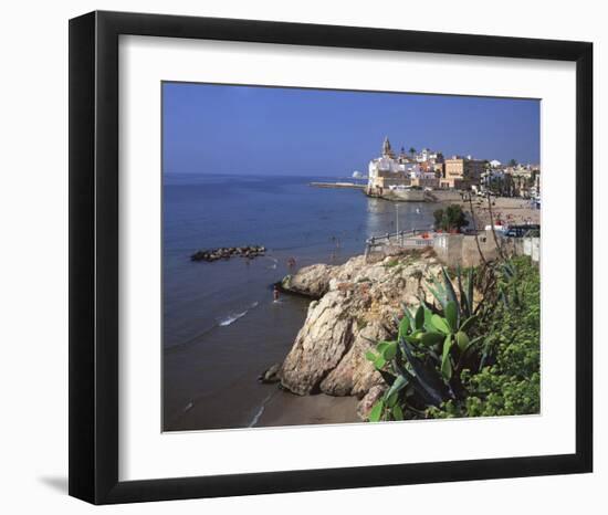 View Playa San Sebastian Spain-null-Framed Art Print