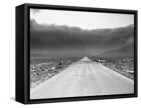 View Showing a Dust Storm in West Texas-Carl Mydans-Framed Stretched Canvas