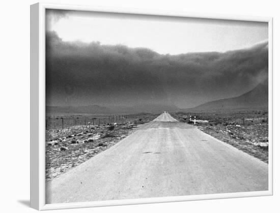 View Showing a Dust Storm in West Texas-Carl Mydans-Framed Photographic Print