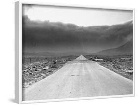 View Showing a Dust Storm in West Texas-Carl Mydans-Framed Photographic Print