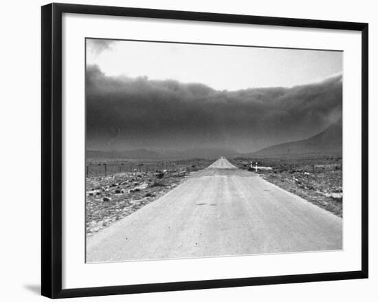 View Showing a Dust Storm in West Texas-Carl Mydans-Framed Photographic Print