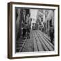 View Showing a Typical Street Scene in Lisbon-Bernard Hoffman-Framed Photographic Print
