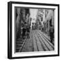 View Showing a Typical Street Scene in Lisbon-Bernard Hoffman-Framed Photographic Print