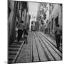 View Showing a Typical Street Scene in Lisbon-Bernard Hoffman-Mounted Photographic Print