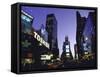 View Showing Buildings and Electric Signs in Times Square Seen from Duffy Square-Ted Thai-Framed Stretched Canvas