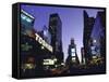 View Showing Buildings and Electric Signs in Times Square Seen from Duffy Square-Ted Thai-Framed Stretched Canvas