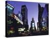 View Showing Buildings and Electric Signs in Times Square Seen from Duffy Square-Ted Thai-Stretched Canvas