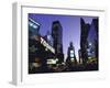 View Showing Buildings and Electric Signs in Times Square Seen from Duffy Square-Ted Thai-Framed Photographic Print