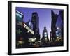 View Showing Buildings and Electric Signs in Times Square Seen from Duffy Square-Ted Thai-Framed Photographic Print