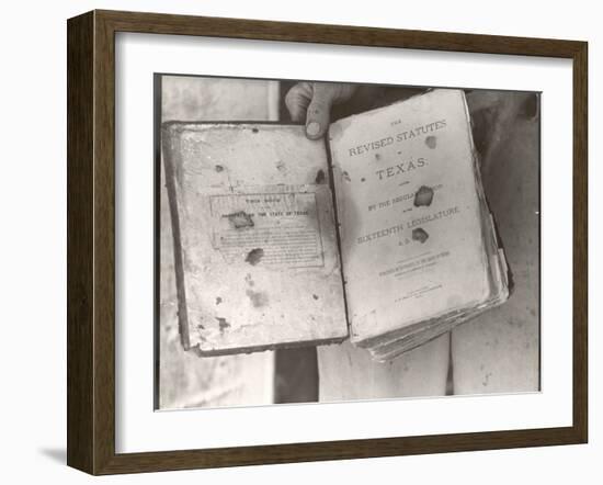 View Showing "Judge" Roy Bean's Law Books-Carl Mydans-Framed Photographic Print