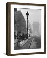 View Showing the Arc de Triomphe and the Subway Station-Ed Clark-Framed Photographic Print