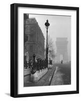 View Showing the Arc de Triomphe and the Subway Station-Ed Clark-Framed Photographic Print