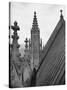 View Showing the Architectural Structure of the Episcopal Cathedral-Hansel Mieth-Stretched Canvas