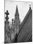 View Showing the Architectural Structure of the Episcopal Cathedral-Hansel Mieth-Mounted Photographic Print