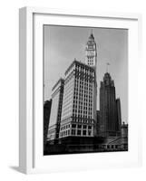 View Showing the Chicago Tribune Building-Carl Mydans-Framed Photographic Print