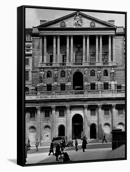 View Showing the Exterior of the Bank of Exchange-Hans Wild-Framed Stretched Canvas