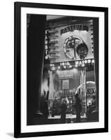 View Showing the Exterior of the Biggest Montevideo Place For Selling Lottery Tickets-Hart Preston-Framed Photographic Print