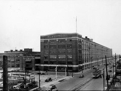 'View Showing the Exterior of the General Motors Fleetwood Plant ...