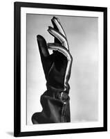 View Showing the New Type of Leather Glove-Hansel Mieth-Framed Photographic Print