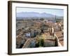 View South from Guinici Tower of City Rooftops and Cathedral, Lucca, Tuscany, Italy-Richard Ashworth-Framed Photographic Print