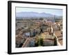View South from Guinici Tower of City Rooftops and Cathedral, Lucca, Tuscany, Italy-Richard Ashworth-Framed Photographic Print