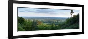 View South from Holmbury Hill Towards the South Downs, Surrey Hills, Surrey, England, United Kingdo-John Miller-Framed Photographic Print
