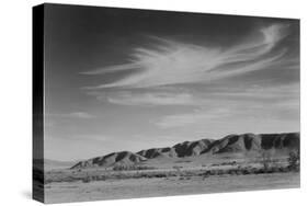 View South from Manzanar to Alabama Hills-Ansel Adams-Stretched Canvas