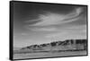 View South from Manzanar to Alabama Hills-Ansel Adams-Framed Stretched Canvas