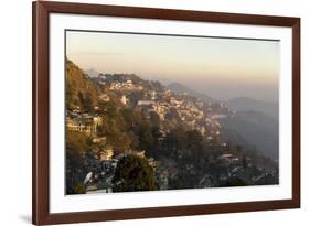 View South from Mussoorie in Evening Light on Foothills of Garwhal Himalaya-Tony Waltham-Framed Photographic Print