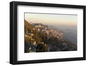 View South from Mussoorie in Evening Light on Foothills of Garwhal Himalaya-Tony Waltham-Framed Photographic Print