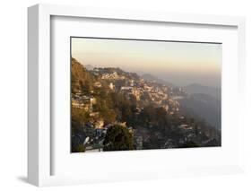 View South from Mussoorie in Evening Light on Foothills of Garwhal Himalaya-Tony Waltham-Framed Photographic Print