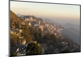 View South from Mussoorie in Evening Light on Foothills of Garwhal Himalaya-Tony Waltham-Mounted Photographic Print