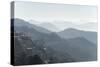 View South from Mussoorie over Morning Mist on Foothills of Garwhal Himalaya-Tony Waltham-Stretched Canvas