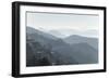 View South from Mussoorie over Morning Mist on Foothills of Garwhal Himalaya-Tony Waltham-Framed Photographic Print