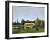 View Surrounding Paris-Henri Rousseau-Framed Giclee Print