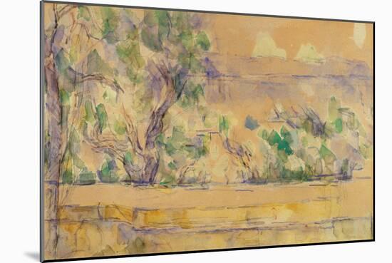 View Taken at the Studio in Lauves by Paul Cezanne-Paul Cezanne-Mounted Giclee Print