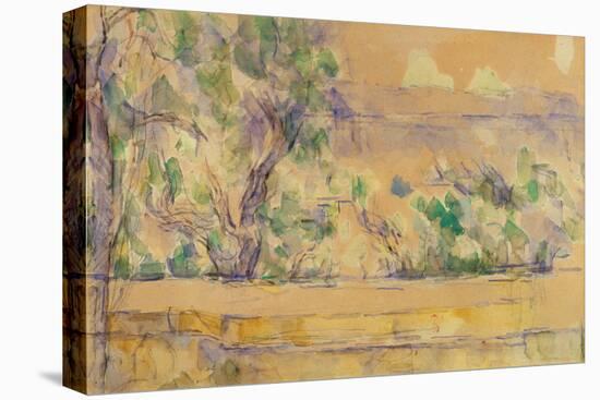 View Taken at the Studio in Lauves by Paul Cezanne-Paul Cezanne-Stretched Canvas