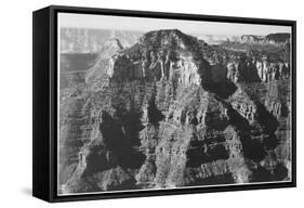 View Taken From Opposite Of Cliff Formation High Horizon "Grand Canyon NP" Arizona 1933-1942-Ansel Adams-Framed Stretched Canvas